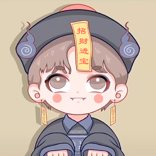 可爱卡通小僵尸情侣头像一对男