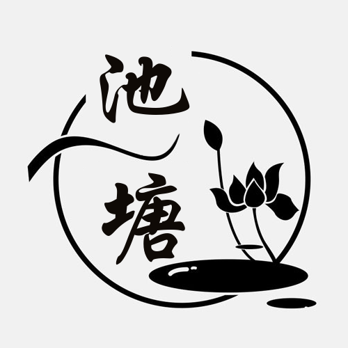 手绘简约荷花头像