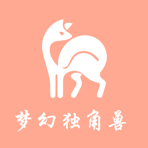 粉色梦幻独角兽头像logo