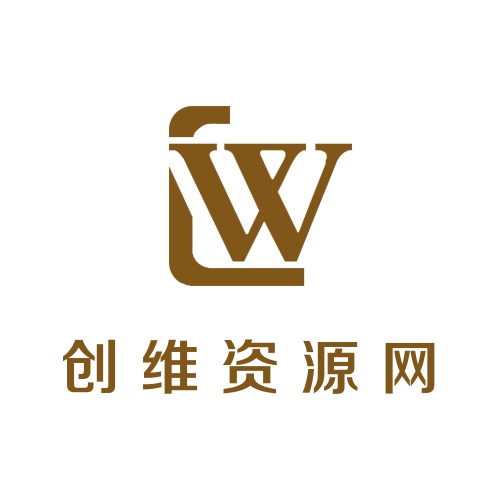 W字母logo头像