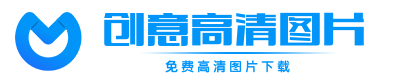 蓝色图片素材网站logo