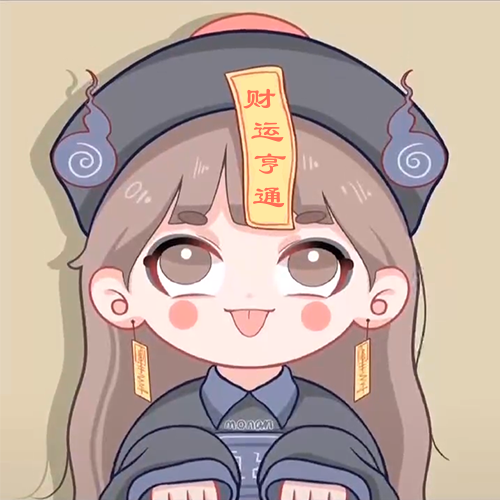 可爱卡通小僵尸情侣头像一对女